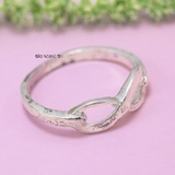 Nhẫn Bạc Nữ Teen Vô Cực Trơn Không Đá N2408280011