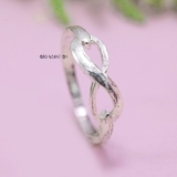 Nhẫn Bạc Nữ Teen Vô Cực Trơn Không Đá N2408280011