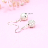 Khuyên Tai Bạc Nữ S990 Quả Cầu Công Nghệ Phay Sáng Đẹp H2410240053