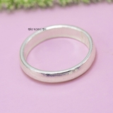 Nhẫn Bạc Tròn Trơn