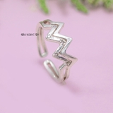 Nhẫn Bạc Nữ Teen Mẫu Nhẫn Mở Đính Đá N2408280072