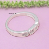 Nhẫn Bạc Cặp Đôi Nam Nữ Đính Đá