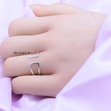 Nhẫn Bạc Nữ Thiết Kế Mẫu Nhẫn Mở Trơn N2409020070