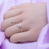Nhẫn Bạc Nữ Trơn Đính Đá N2408250066