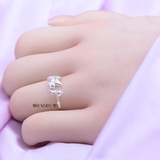 Nhẫn Bạc Nữ Teen Mẫu Nhẫn Mở Hình Con Mèo N2408280039