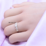 Nhẫn Bạc Nữ Hình Dải Hoa Xinh Xắn N2409130005