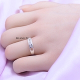 Nhẫn Bạc Cặp Đôi Nam Nữ Đính Đá N2408290004