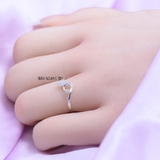 Nhẫn Bạc Nữ Trơn Thiết Kế Đính Đá N2408260060