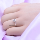 Nhẫn Bạc Nữ Thiết Kế Hình Trái Tim Đính Đá Sang Trọng  N2409020029
