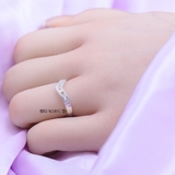 Nhẫn Bạc Nữ Thiết Kế Đính Đá Sang Trọng  N2409020040