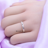 Nhẫn Bạc Cặp Đôi Nam Nữ Đính Đá