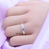 Nhẫn Bạc Cặp Đôi Nam Nữ Đính Đá N2408290001
