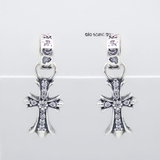 Bông Tai Bạc Nữ Kiểu Nụ S925 Hình Thánh Giá Đính Đá Đẹp H2410240048