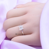 Nhẫn Bạc Nữ Trơn Hình Cánh Bướm Đính Đá N2408250064