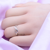 Nhẫn Bạc Nữ Teen Vô Cực Trơn Không Đá N2408280011