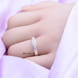 Nhẫn Bạc Cặp Đôi Nam Nữ Đính Đá