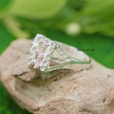 Nhẫn Bạc Nữ Trơn Thiết Kế Đính Đá N2408260055
