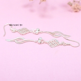 Khuyên Tai Bạc Nữ S925 Thiết Kế Hình Đồng Xu Tài Lộc H2410250019