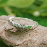 Nhẫn Bạc Nữ Trơn Không Đá Lượn Sóng N2408270016