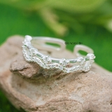 Nhẫn Bạc Nữ Teen Mẫu Nhẫn Mở Đính Đá N2408270021