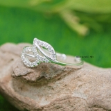 Nhẫn Bạc Nữ Teen Hình Chiếc Lá Đính Đá N2408280018