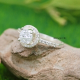 Nhẫn Bạc Nữ Đính Đá Sang Trọng N2409010042