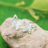 Nhẫn Bạc Nữ Teen Mẫu Nhẫn Mở Hình Cánh Bướm N2408280034