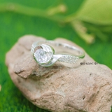 Nhẫn Bạc Nữ Hình Bông Hoa Đính Đá Sang Trọng