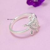 Nhẫn Bạc Nữ Teen Hình Con Rùa Đính Đá N2408280037