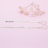 Khuyên Tai Bạc Nữ Dạng Sợi Mì Dài Mảnh Mai Duyên Dáng H2410250035
