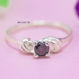 Nhẫn Bạc Nữ Phong Thủy Đá Đen N2409040121