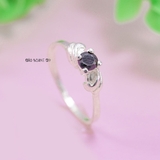 Nhẫn Bạc Nữ Phong Thủy Đá Đen N2409040121