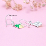Khuyên Tai Bạc Cho Bé S925 Hình Bắp Ngô Vàng Ươm Xinh Xắn H2410240019