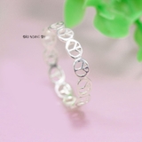 Nhẫn Bạc Nữ Trơn Không Đá N2408270027