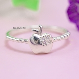 Nhẫn Bạc Nữ Teen Hình Qủa Táo Đính Đá N2408280054