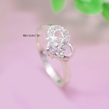 Nhẫn Bạc Nữ Trơn Hình Trái Tim N2408260011