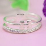 Nhẫn Bạc Nữ Teen Hình Chữ Cái N2408280023