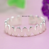 Nhẫn Bạc Nữ Teen Mở Trơn Không Đá N2408270024
