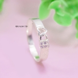 Nhẫn Bạc Cặp Đôi Nam Nữ Hình Ổ Khóa Trái Tim  N2408300016