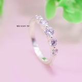 Nhẫn Bạc Nữ Trơn Thiết Kế Đính Đá N2408260061