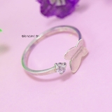 Nhẫn Bạc Nữ Thiết Kế Mẫu Nhẫn Mở Hình Cánh Bướm N2409020093