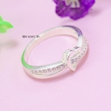 Nhẫn Bạc Nữ Trơn Thiết Kế Trái Tim N2408260005