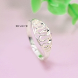 Nhẫn Bạc Nữ Trơn Không Đá N2408260068