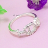 Nhẫn Bạc Nữ Teen Thiết Kế Dòng Chữ I DO N2408280046