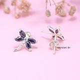 Bông Tai Bạc Nữ Kiểu Nụ Hình Cánh Chuồn Duyên Dáng H2410230017