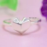 Nhẫn Bạc Nữ Teen Mẫu Nhẫn Mở Hình Trái Tim N2408280028
