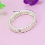 Nhẫn Bạc Cặp Đôi Nam Nữ Khắc Kí Tự Số La Mã N2408290014