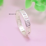 Nhẫn Bạc Cặp Đôi Nam Nữ Khắc Kí Tự Số La Mã N2408290014