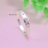 Nhẫn Bạc Cặp Đôi Nam Nữ Đính Đá N2408300026