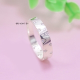 Nhẫn Bạc Cặp Đôi Nam Nữ Hình Lượn Sóng N2408300030